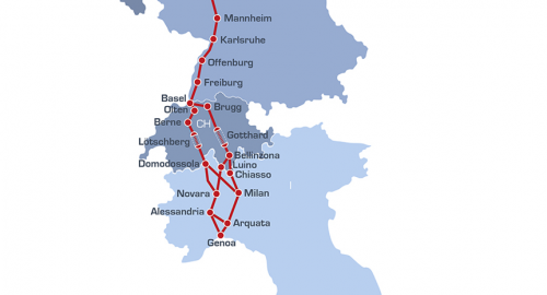 Rail CDM for rail freight corridor Rhine Alpine